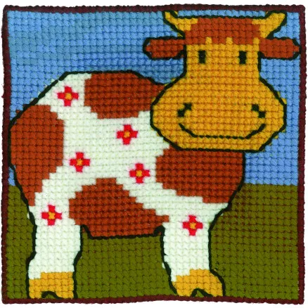 Permin Broderikit Barnstramaj Ko 25x25cm