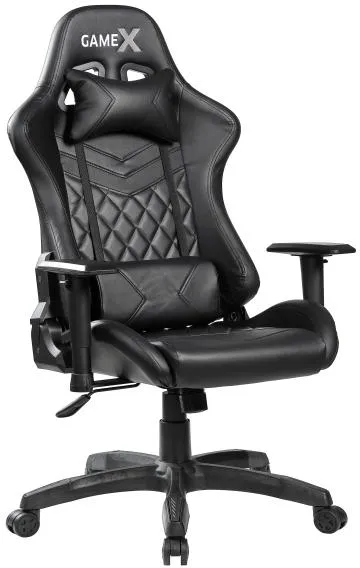 GameX GameX Lopez konstläder svart 70x65x134cm