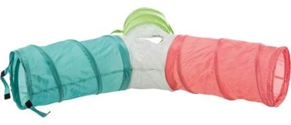 Trixie Lek tunnel 4 utgångar förlängningsbar dvärgkaniner 3 × ø 18 × 47 cm - Blandad