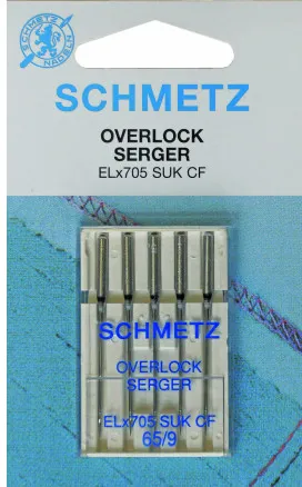 Schmetz Overlock Symaskinsnålar ELx705 SUK CF Str. 90 - 5 st