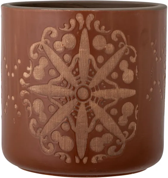 BLOOMINGVILLE Safio Dekorativ Kruka, Brun, Terrakotta